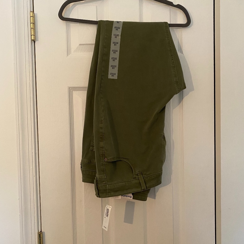 Army Green Rockstar Skinny Jeans